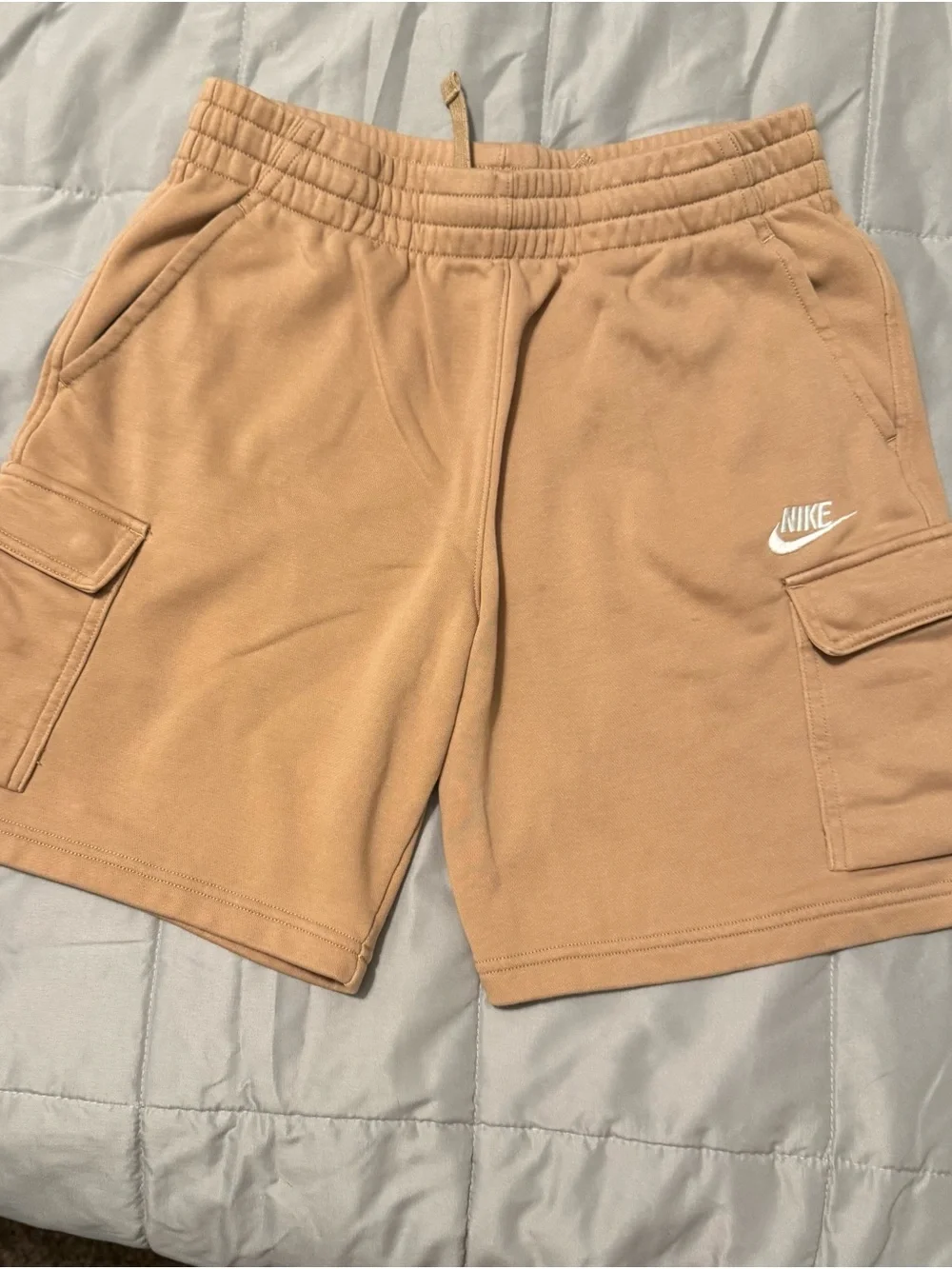 Nike boy’s Tan Cargo Fleece Shorts